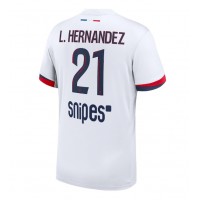 Stroje piłkarskie Paris Saint-Germain Lucas Hernandez #21 Koszulka Wyjazdowej 2025-26 Krótki Rękaw